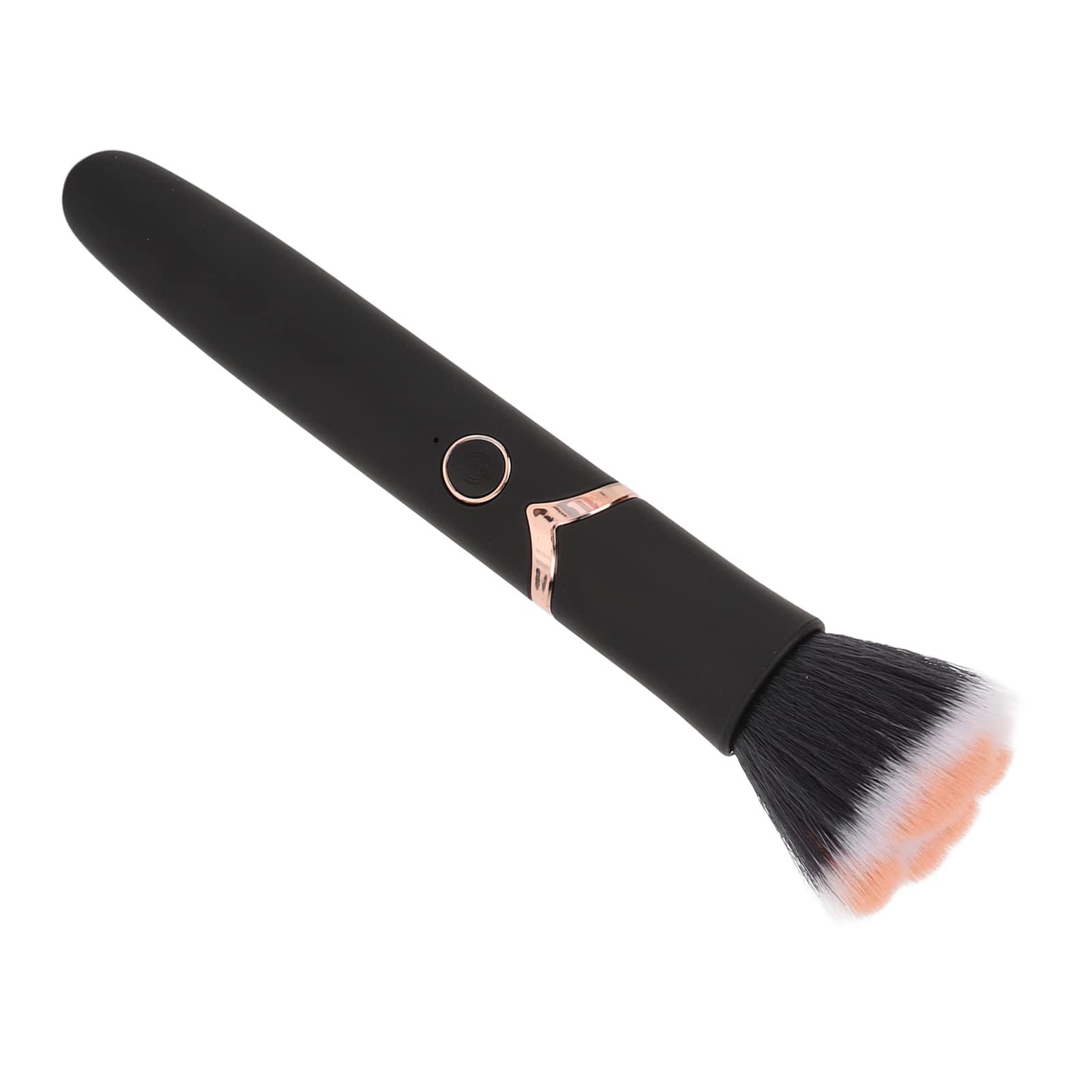 ZJchao ZJchao Electric Makeup Brush, 10 Gears Vibration Electric Blush Loose Powder Brushes Kabuki Brush Makeup Brush Vibrating Makeup Brush Makeup Brushes with Waterproof for Home Travel Use