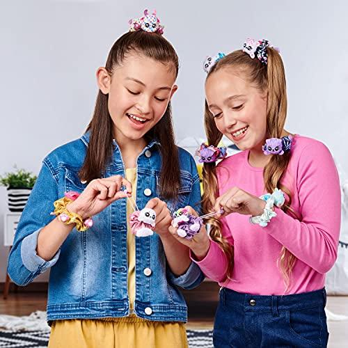 Scrunchmiez ScrunchMiez Single Surprise Pack, Magically transforms from Hair Scrunchie to Cute Plush Friend as Well as Backpack Clip. So Many Characters to Collect & wear.,(ID96524)