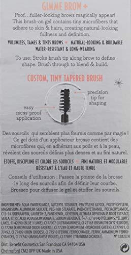 Benefit Benefit Gimme Brow+ Volumizing Fiber Gel, #3 Medium Neutral Light Brown, 0.05 Fl Oz