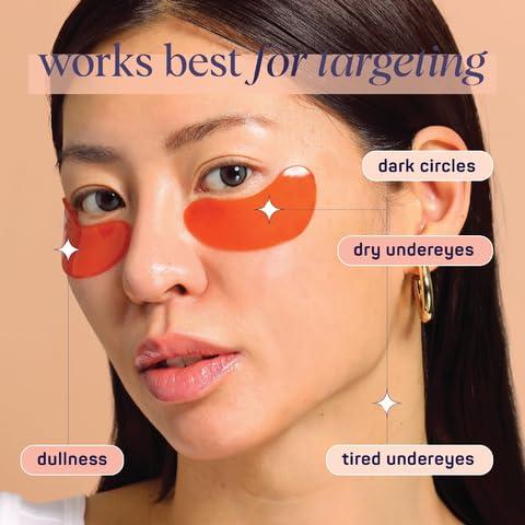SpaLife SpaLife Beauty Bright Eyed Undereye Masks Hydrogel Eye Patches for Dark Circles, Puffiness, & Dullness with Vitamin E, Green Tea 2-in-1 Skincare 48 Pairs
