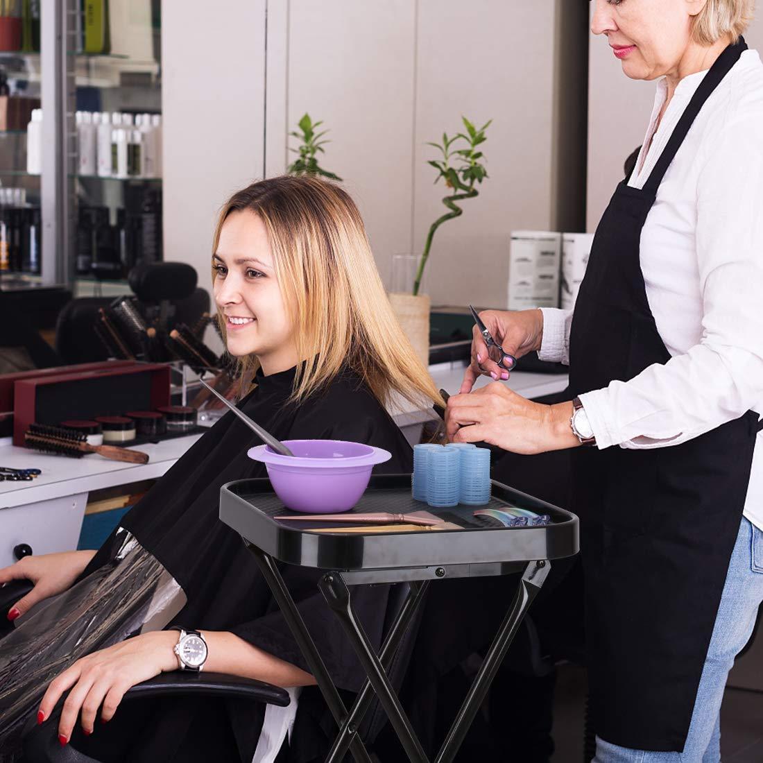 STYLANCE STYLANCE Salon Folding Tray, Salon Tray on Wheels, Salon Tray cart, Barber Shop,Hair Salon Accessories, 35x13.4 Inch