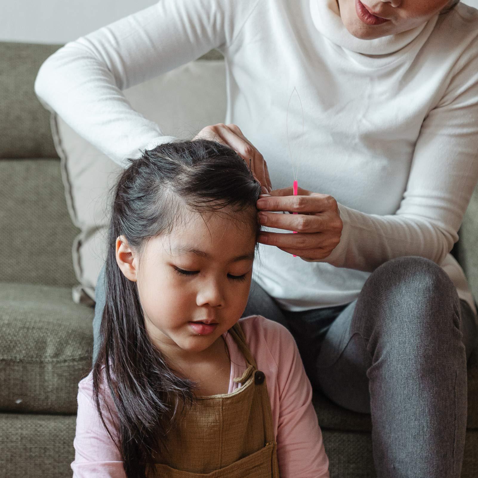 Beaupretty Beaupretty 10pcs Wig Crochet Hand Tied Extension Tools Hair Extension Loop Threader Extensions Hook Needle Hair Tools Hair Styling Tools Bead Device Tool Metal Needle Threader Plastic