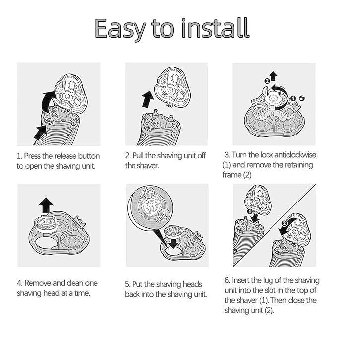 CIELONI SH70/71 Replacement Heads Blades Compatible with Philips Norelco 7000 Replacement Heads,New Upgraded for 7000 Replacement Heads, SH70 Replacement Blades for 7500 S7370 S7371 S7720 and SW7700[6 Pack]