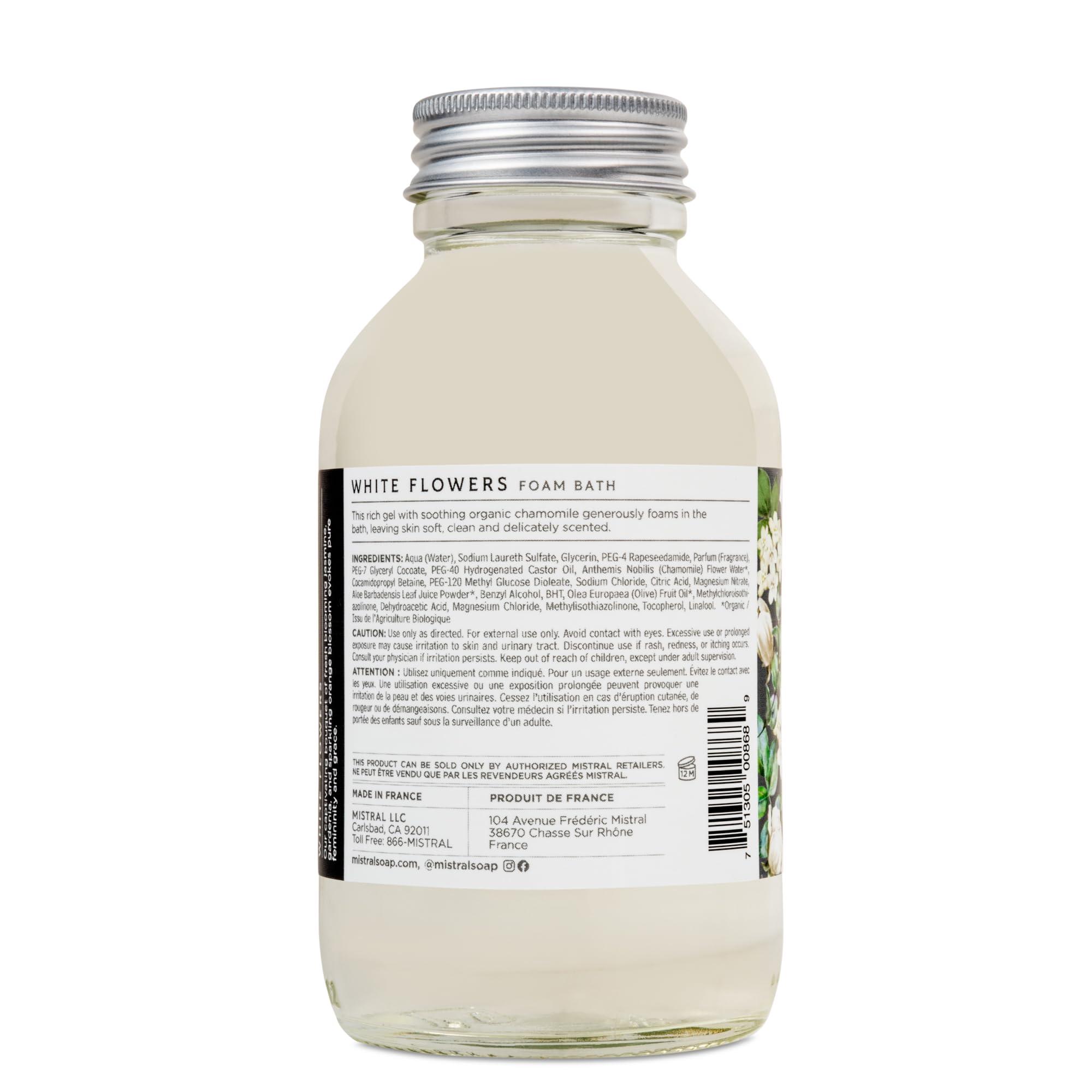 Mistral Mistral Heritage Foam Bubble Bath, White Flowers, 8.4 Fl Oz