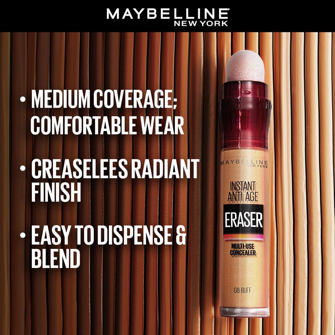 MAYBELLINE Maybelline Instant Age Rewind Dark Circles Concealer & Fit Me Matte Poreless Primer with SPF 20, 120 & 16HR Wear
