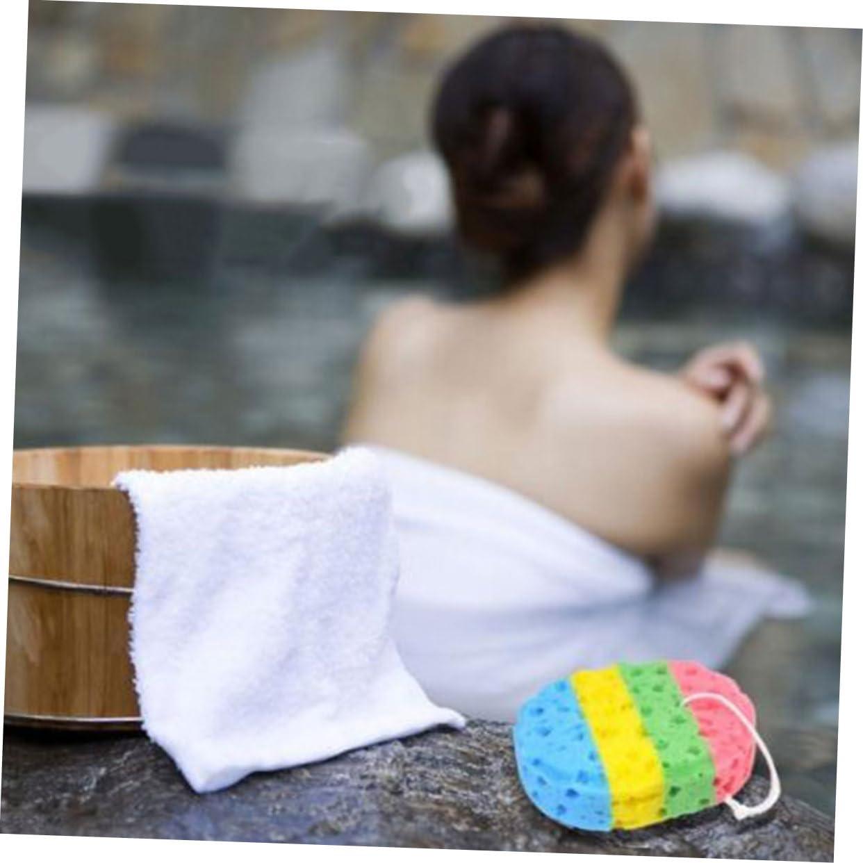 Healeved Healeved 3sets Seaweed Bath Sponge Set Natural Sea Sponge for Bathing Four Color Oval Sponges Body Cleaning and Exfoliating Gentle on Skin Material 2pcs*3