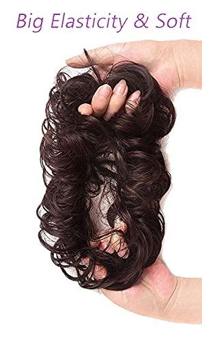 S.B. Enterprises QUIFF Hair Extensions And Wigs | Artificial Juda Women and Girl's | Synthetic Hair Bun | Natural Brown ( Set Of 2, 30g)