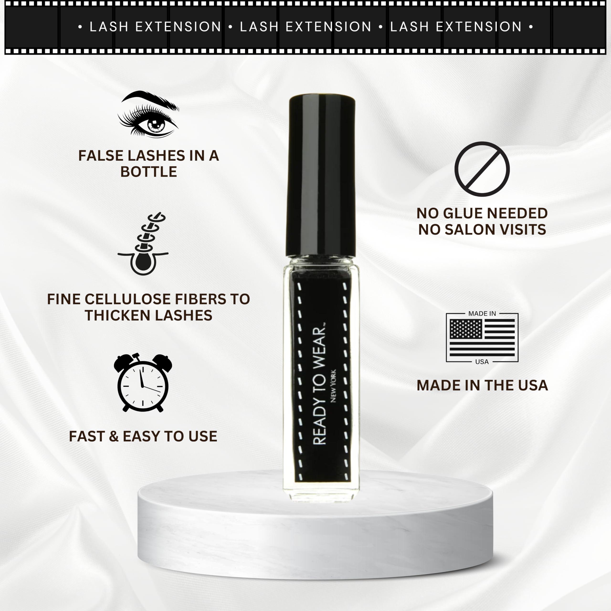 Ready To Wear Ready To Wear Lash Extension - Fine DRY Fibers to Extend Lashes, Instantly Volumize & Elongate - No Glue Needed (Must use with Mascara)