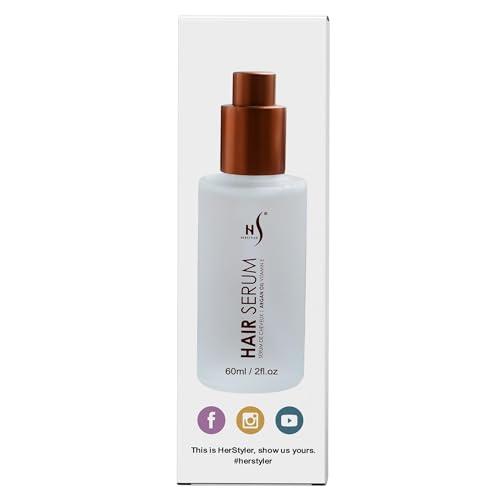 HerStyler Herstyler Argan Oil Serum for Natural Shine - Anti-Frizz Straightening Serum for Damaged Tresses (Pack of 2)