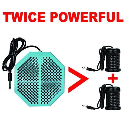 Cell Spa Cell Spa 10 Pack CS-900 Twice Powerful 6.5" x 5.5" Ion Detox Foot Bath Arrays Flat Dual Coil Stainless Steel Aqua Ionic Cleanse Array Compatible With Most 1/4" Plug Type Detox Machines