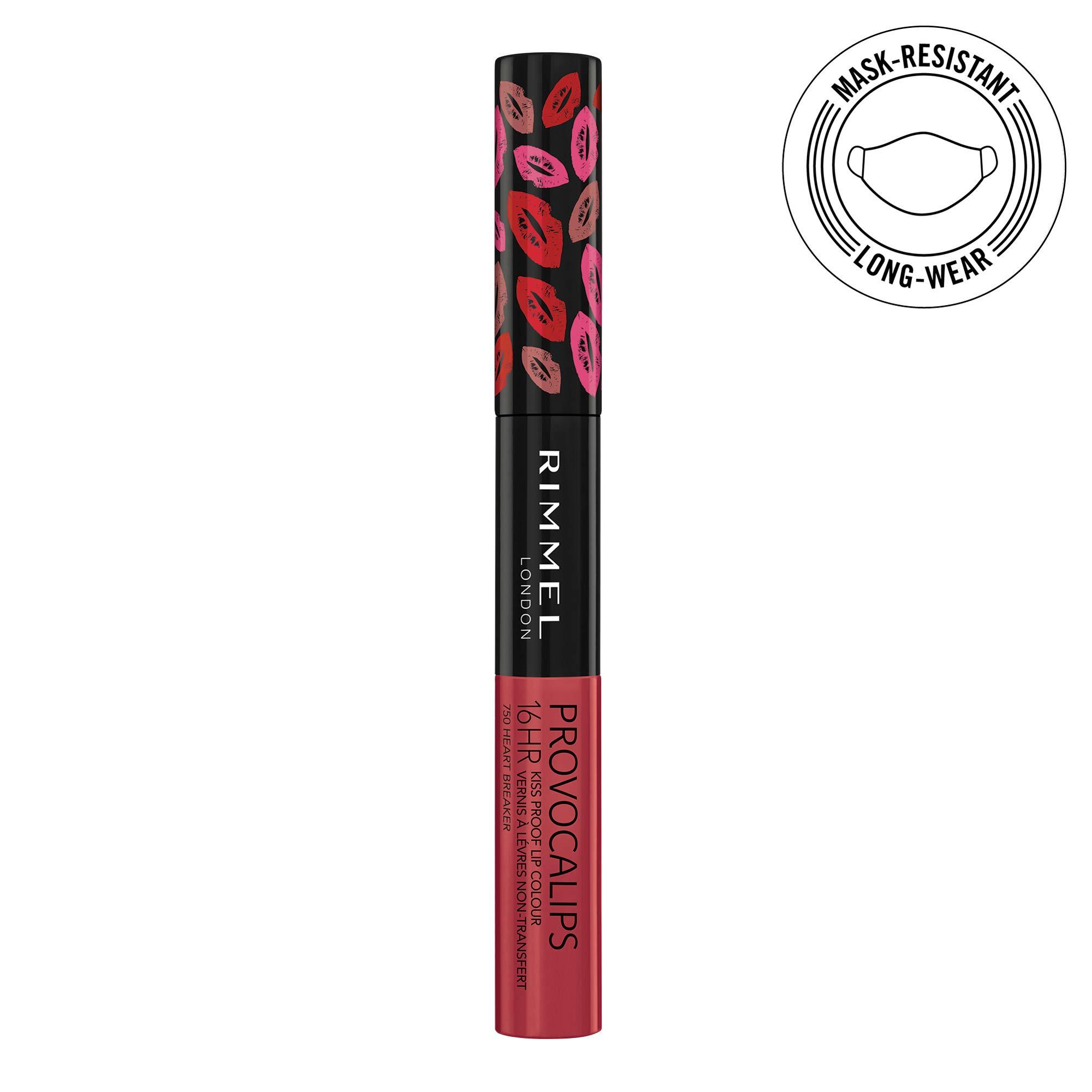 Rimmel Rimmel London Provocalips 16hr Kiss-Proof Lip Color Bundle - 210 Flirty Fling & 750 Heart Breaker, 14 fl.oz. Each