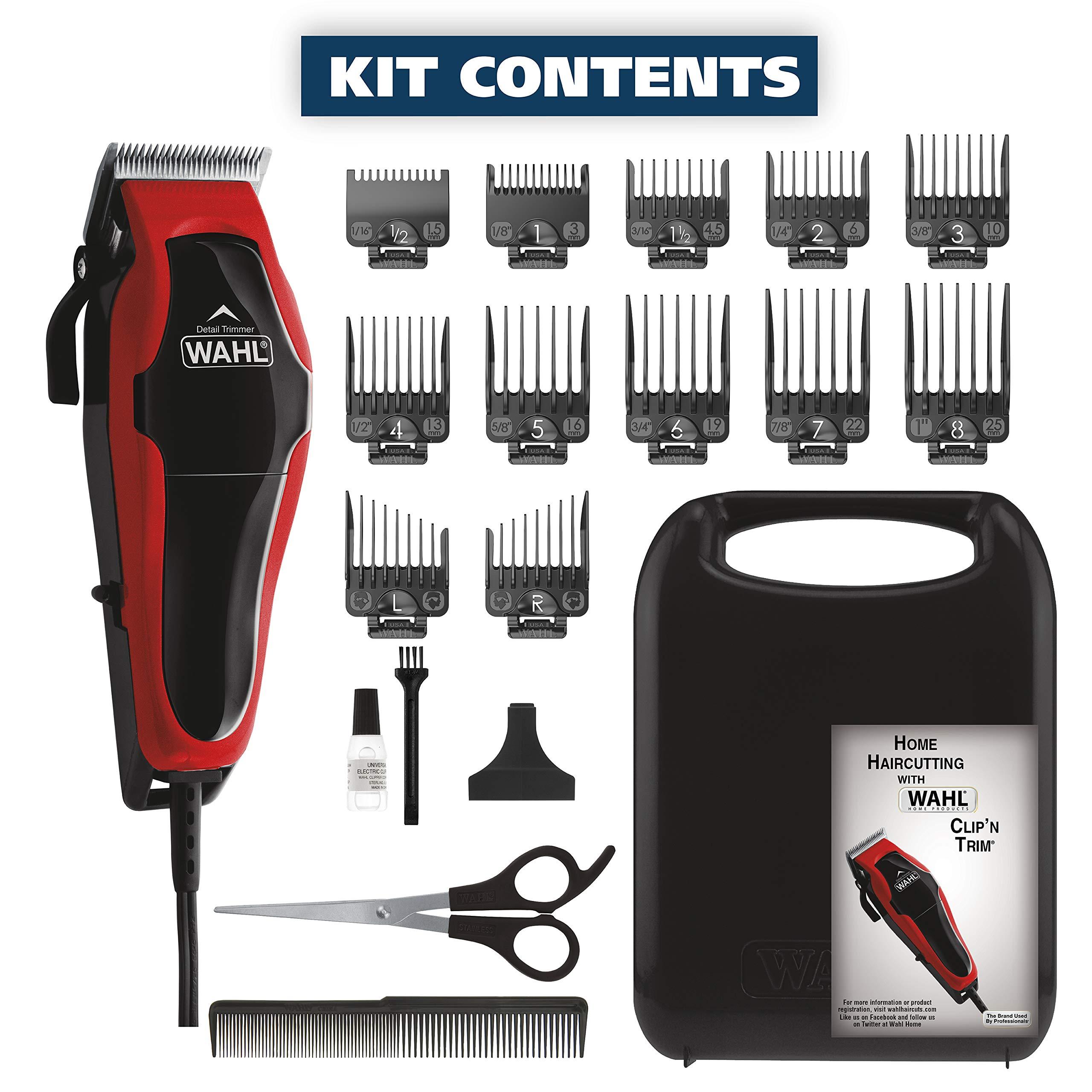 Wahl Wahl USA Clip N Trim 2 in 1 Corded Hair Clipper with Pop Up Trimmer Kit, The Perfect Hair Clippers for Mens Haircuts and Long Beard Touch Up Grooming 79900-1501P