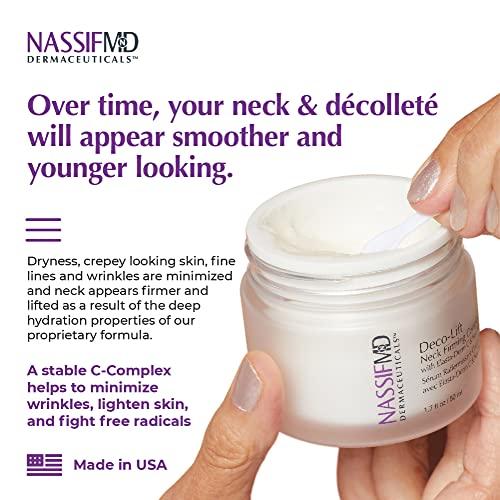 NASSIF MD NassifMD Deco-Lift Neck Firming Cream and Tightening Complex Serum, Neck Tightening Cream for Neck Firming, Neck Wrinkle Cream for Saggy Neck, Neck Firming Cream Tightening Sagging Skin