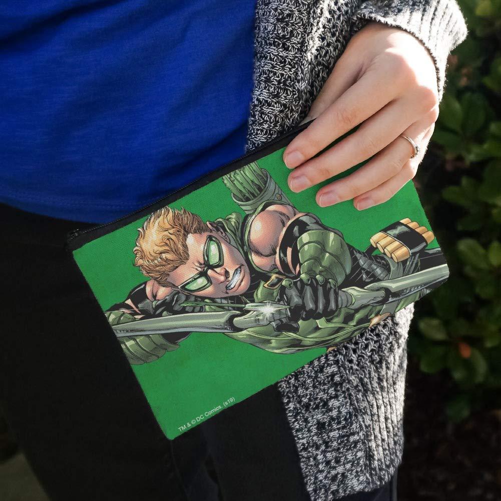 GRAPHICS & MORE Justice League Green Arrow Character Makeup Cosmetic Bag Organizer Pouch