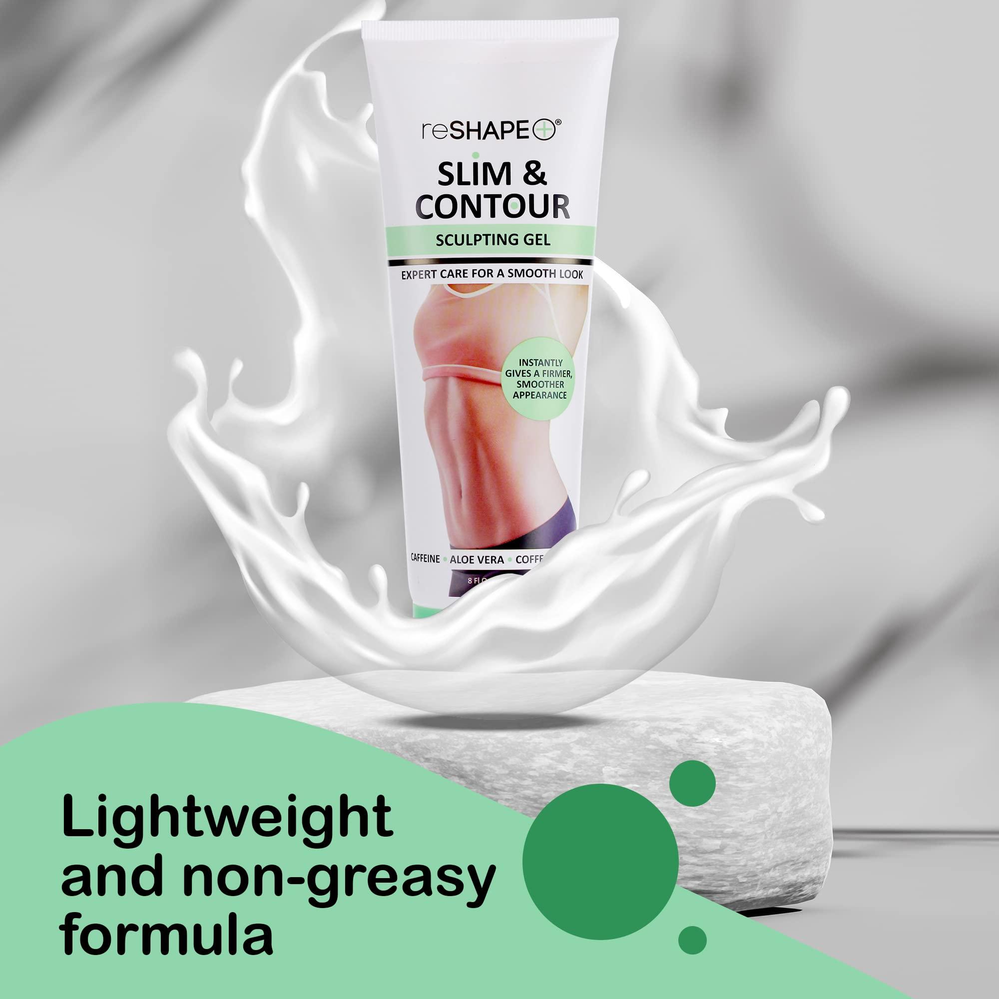 Reshape+ Reshape+ Tummy Tightening Cream Anti Cellulite Slimming Body Firming Gel Body Sculpting Hydrating Gel Fades Stretch Marks, Tightens Loose Belly Skin & Skin On Legs, Arms, Body, & Butt