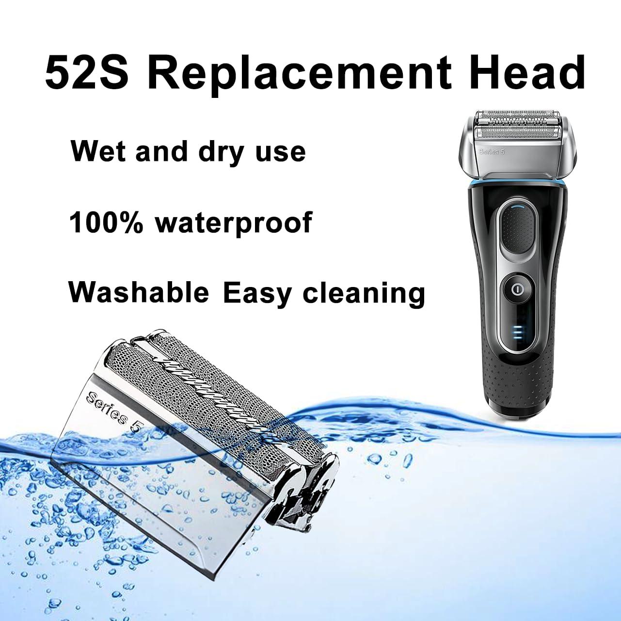 TRAH 52S Series 5 Electric Shaver Replacement Head Compatible with Braun Series 5 Foil Shaver Replacement Heads 5090/5190cc, 5040/5140s, 5030s, 5147s, 5145s, 5195cc, 5197cc