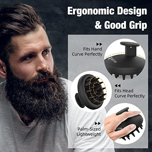VIKICON VIKICON Beard Straightener & Beard Scrubber, Grooming Tools for Beard, Mustache Hair, Gifts for Men