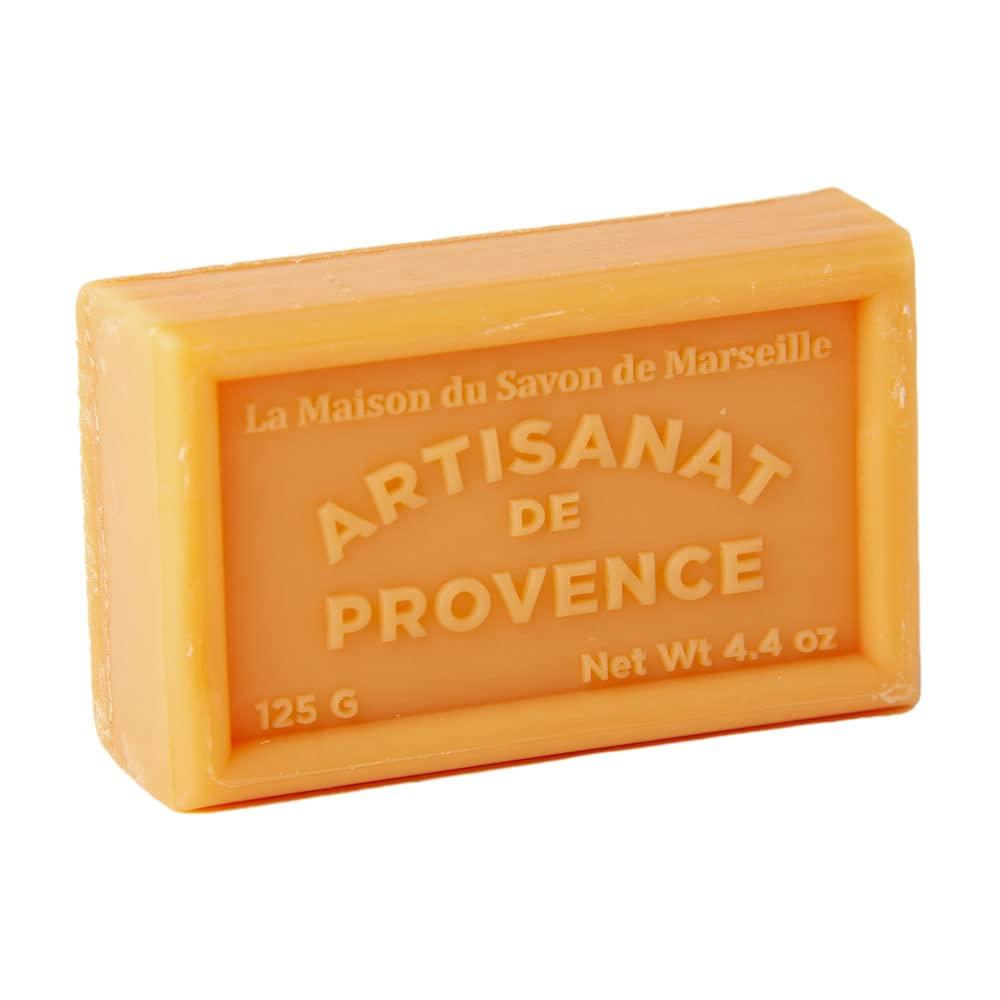 La Maison du Savon de Marseille Maison Du Savon De Marseille - French Soap Made with Organic Shea Butter - Ginger Tonic Fragrance - 125 Gram Bar