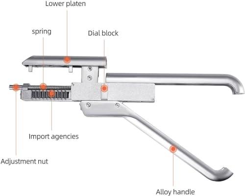 ZXSYYDS Hair Extensions Machine Kit,First Generation Of 6D Hair Extension Machine Silver Version/10-Pin Hair Extension Gun For Salons Human Hair, Easy To Use