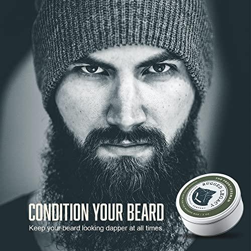 Rugged Legacy Grooming Supply Company Rugged Legacy - Beard Balm, The Frontiersman 2oz Beard Balm for Men, Woodsy Scented Beard Balm with Notes of Molasses, Beard Balm Made with Natural Oils that Enrich Your Entire Beard - Roots To End