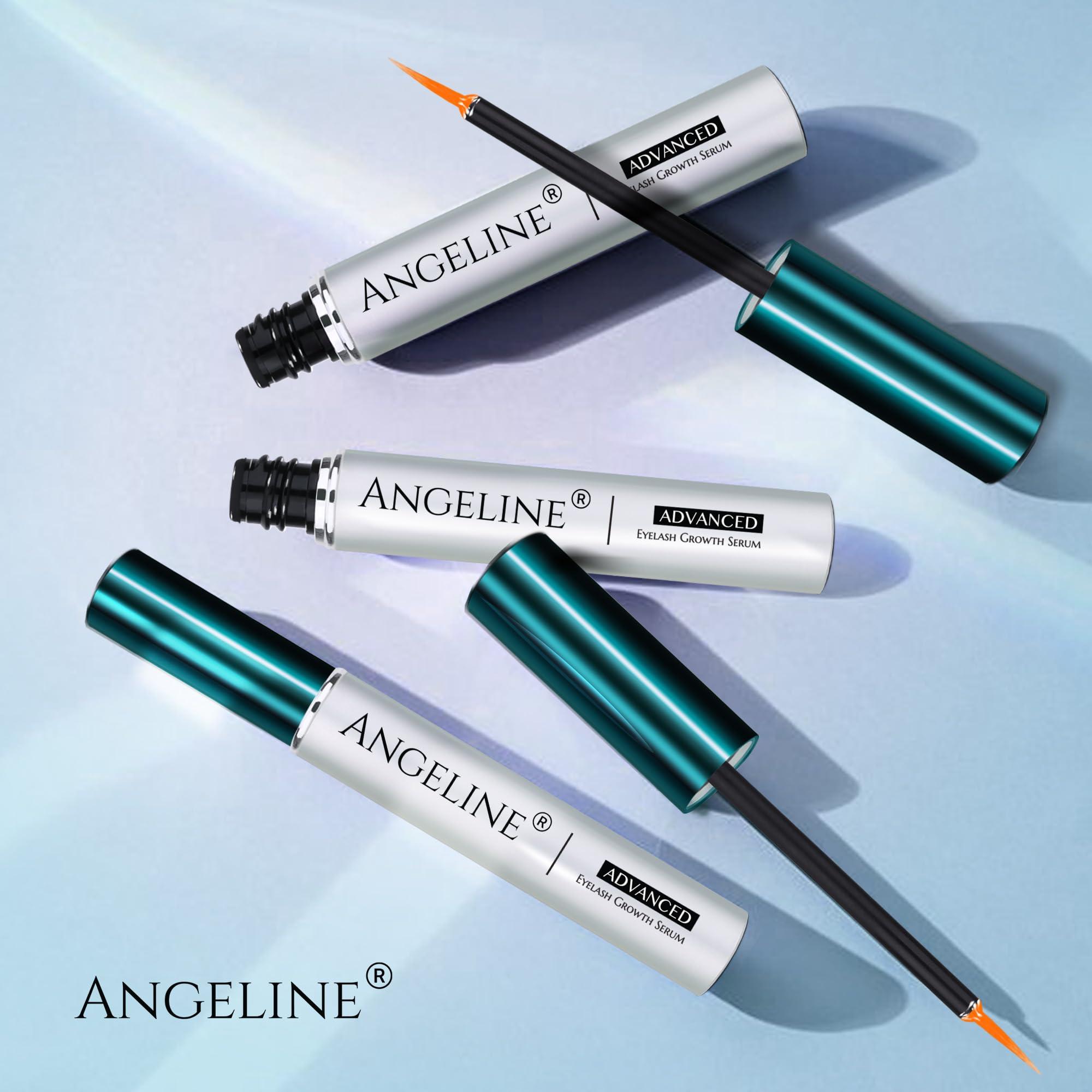 Angeline Premium Lash Serum for Eyelash Growth Serum, Advanced Lash Growth Serum, Eyelash Serum to Grow Lashes, Lash Serum Growth for Longer, Fuller and Thicker Lashes and Brows 5ml