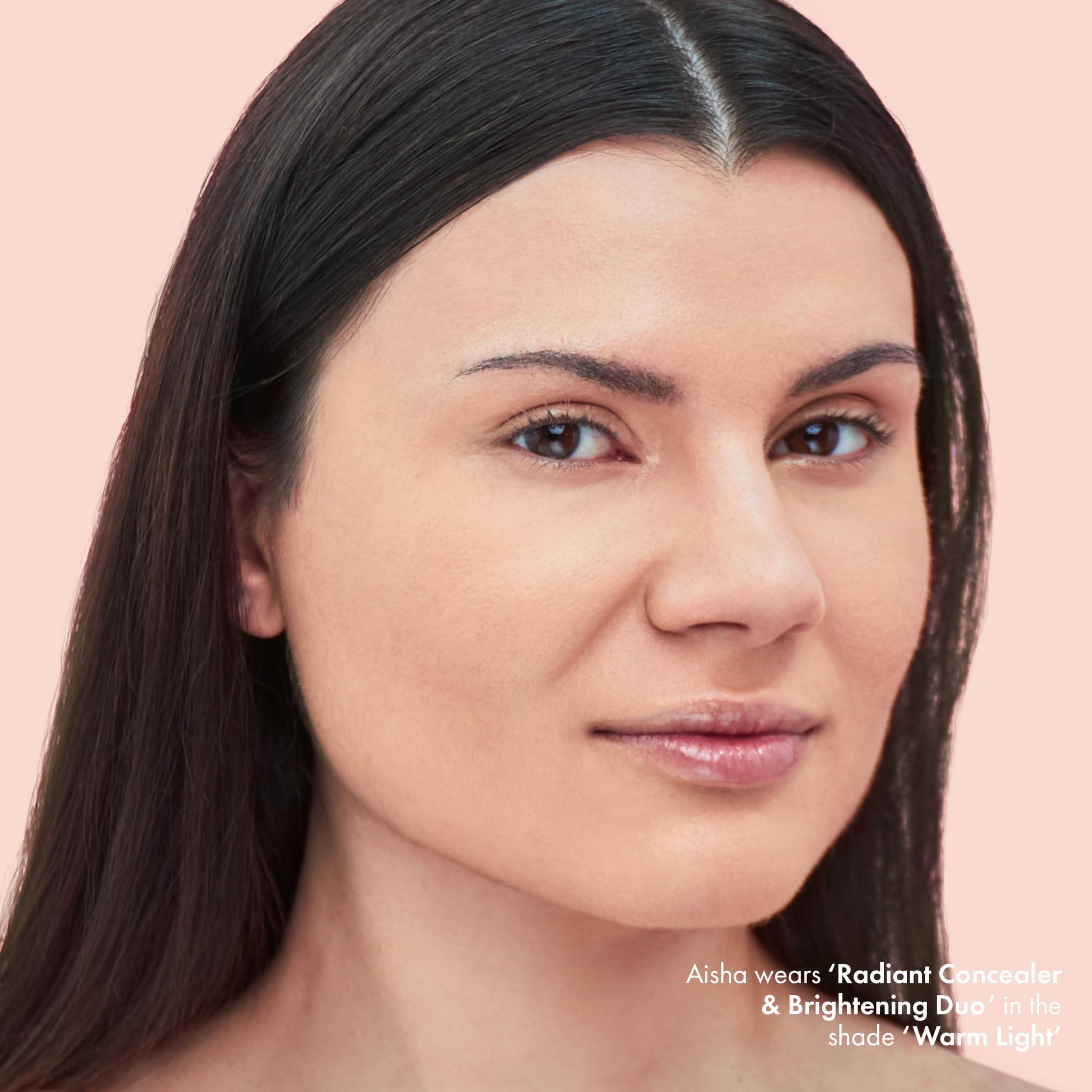 ICONIC LONDON ICONIC LONDON Radiant Concealer & Brightening Duo | Creamy Liquid + Brightening Crayon Dual Ended Concealer, Cruelty Free, Vegan Makeup (Warm Light) 0.08 oz