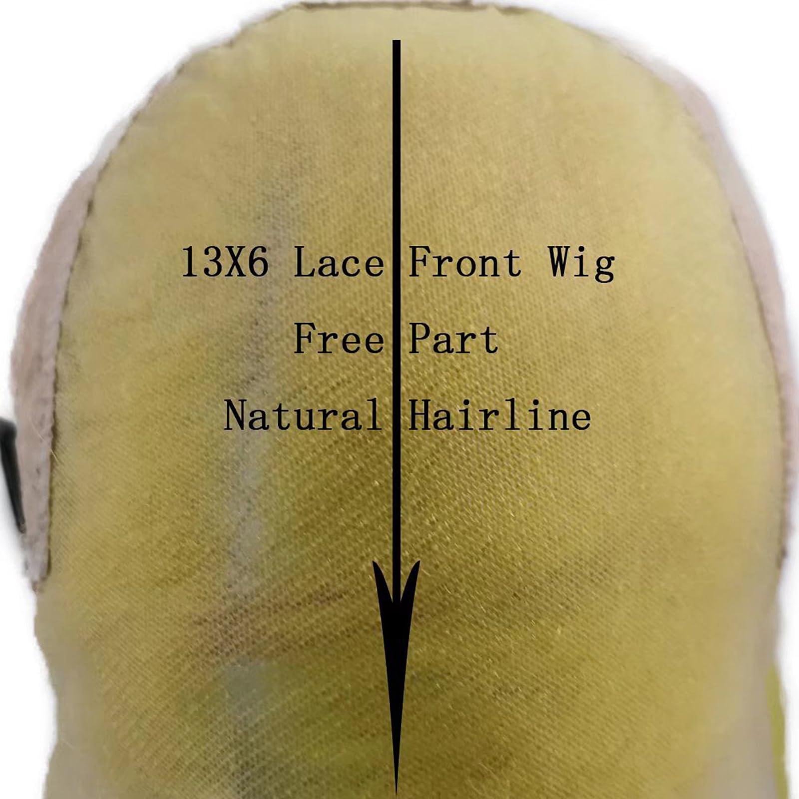 Imeya Imeya Fluorescent Yellow Wig 13x6 Lace Frontal Wigs for Women Synthetic Lace Front Wig Natural Hairline Neon Yellow Long Silky Straight Lime Yellow Hair Replacement Wigs for Daily Party Cosplay