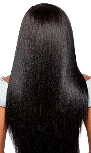 Outre Outre Human Hair Blend Weave Premium Purple Pack Brazilian Boutique Virgin Sleek Pressed 18", 20", 22"+Free Closure (DR30)