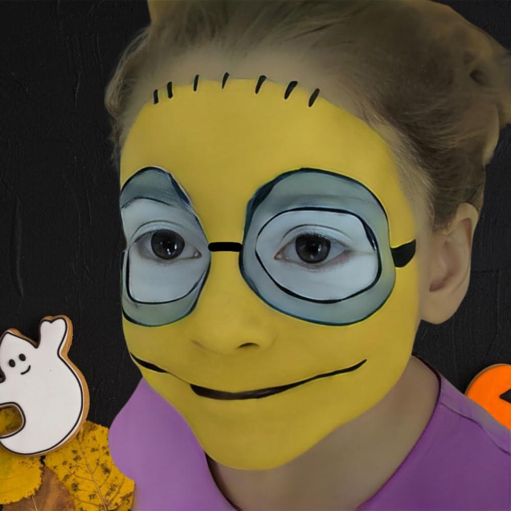 Mysense Mysense Yellow Face Body Paint Stick, Yellow Eye Black Stick, Cream Eye Paint for Baseball Softball Football Lacrosse, Non-toxic Facepaint for Halloween Costume Lion Tiger Cosplay Makeup