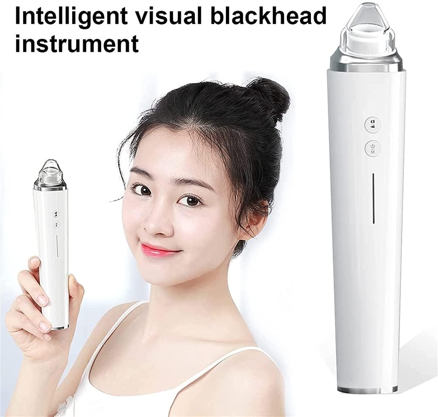 Dongng Dongng Pore Cleaner Vacuum Suction Blackhead Remover Electric Pimple Suction Vacuum Suction Blackhead with Camera and 6 Interchangeable Probes LCD Screen Ideal Gift