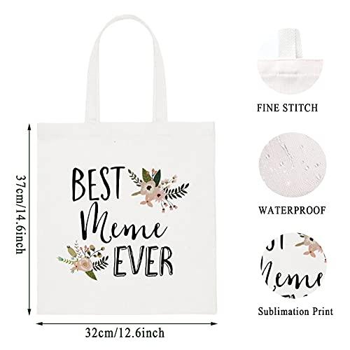 WCGXKO WCGXKO Best Meme Ever Grandma Gift Meme Gift Zipper Makeup Bags Travel Waterproof Toiletry Bag Accessories (Best Meme tote)