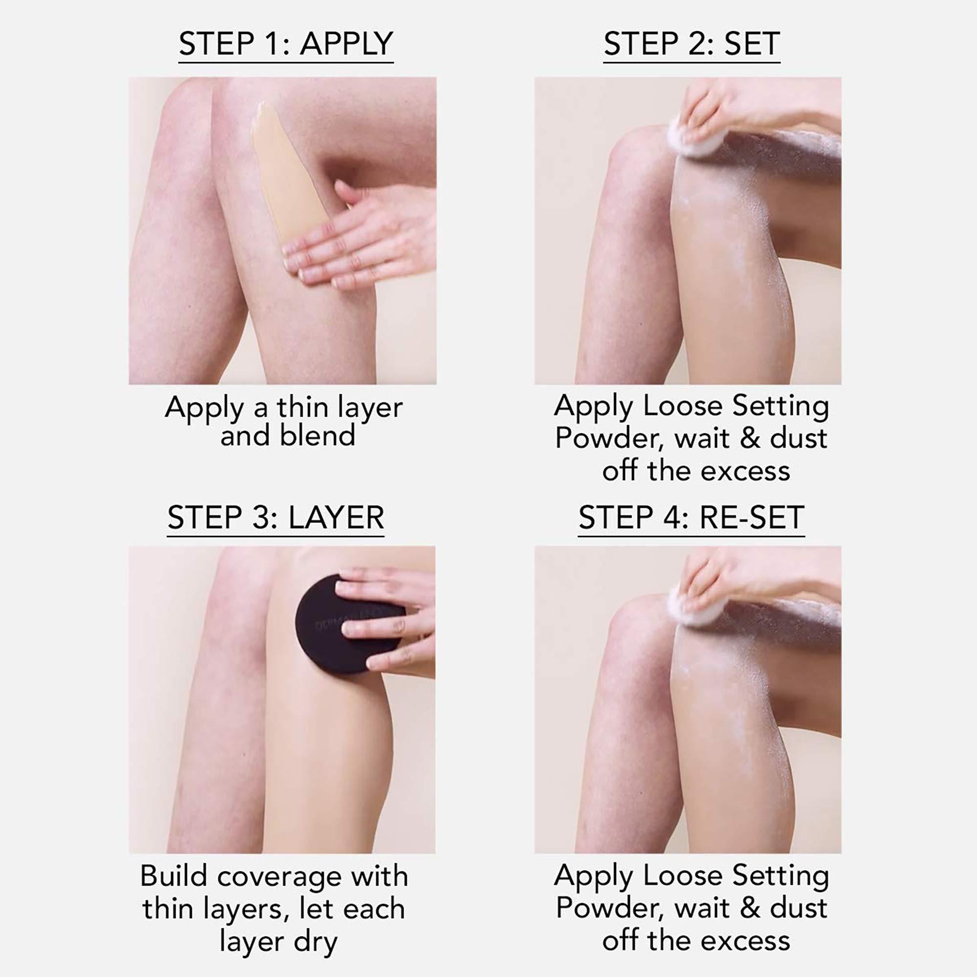 Dermablend Dermablend Leg and Body Makeup, with SPF 25. Skin Perfecting Body Foundation for Flawless Legs with a Smooth, Even Tone Finish, 3.4 Fl. Oz.