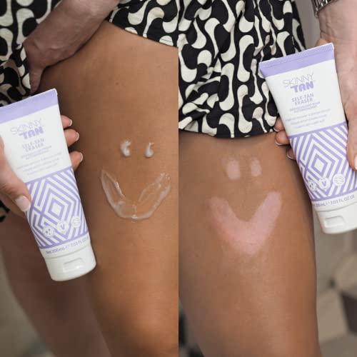 Skinny Tan Skinny Tan Self-Tan Eraser - Manual and Chemical Exfoliation - Jelly-Like Texture - Removes Old Tan, Corrects Mistakes, and Exfoliates Skin - Brightens and Smoothes Your Epidermis - 7.03 oz Cream