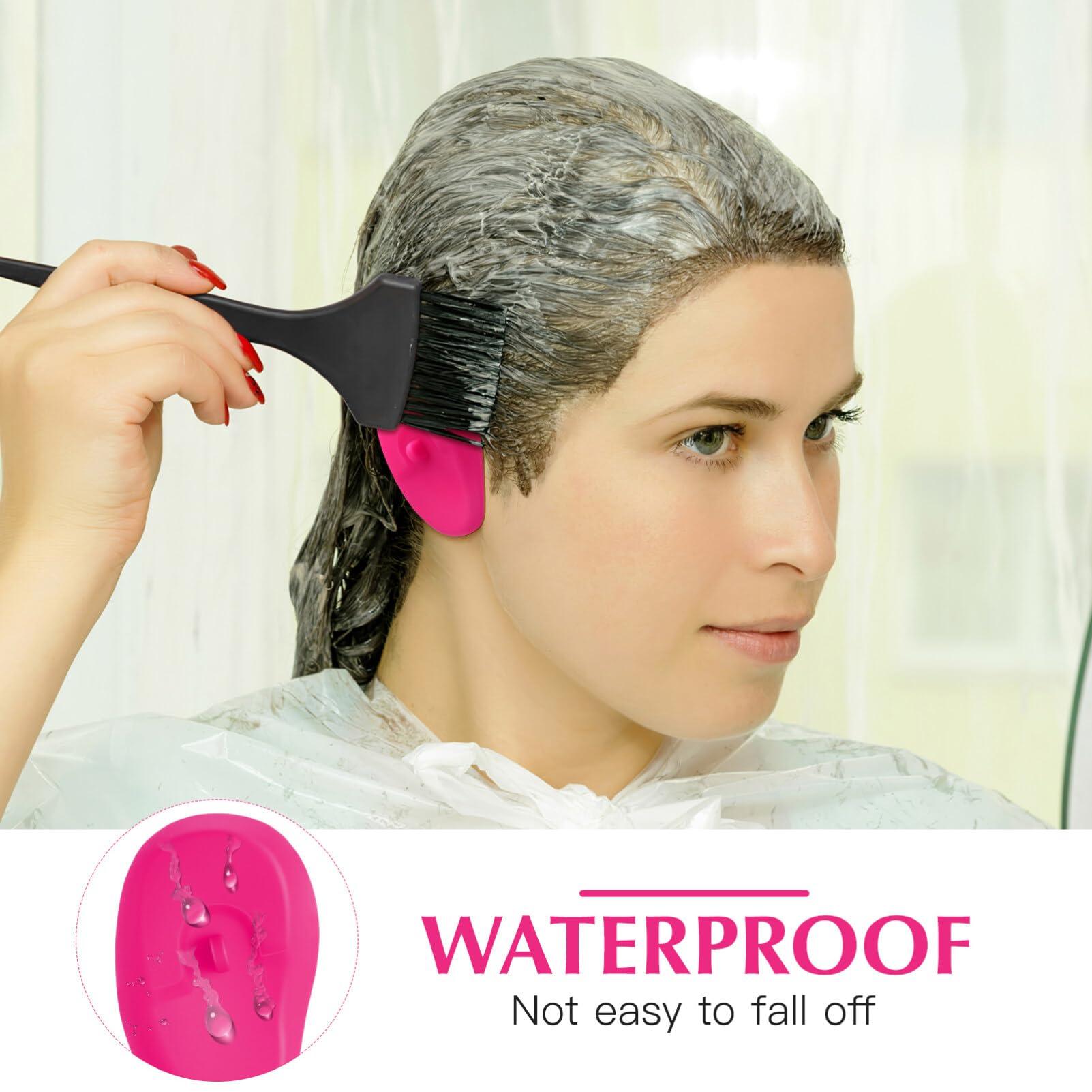 Healvian Healvian 2 Pairs Shower Cap Hair Dye Ear Protector Hair Dye Ear Covers Disposable Ear Protector Ear Caps for Shower Hairdressing Ear Protector Protective Case Take a Bath Plastic