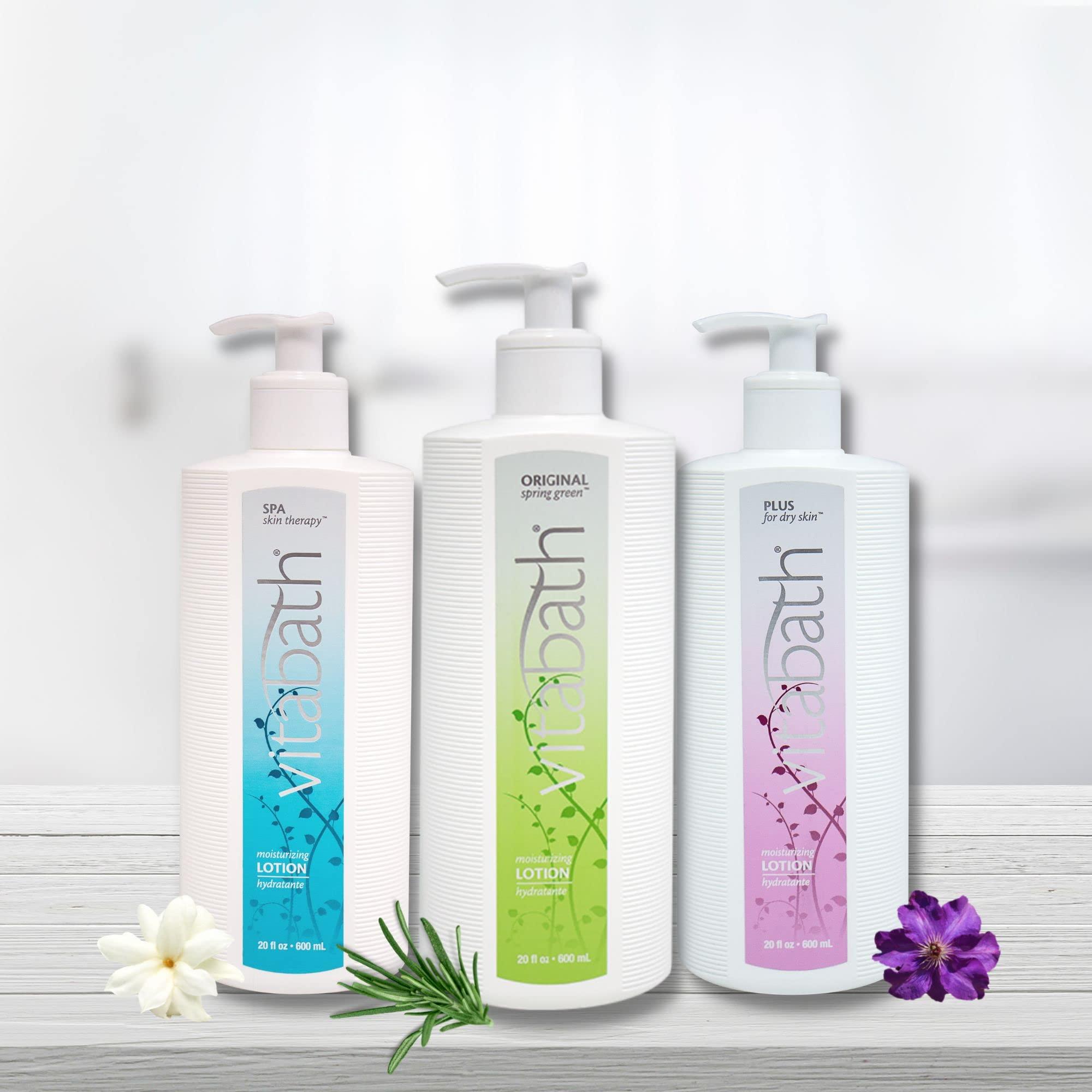 Vitabath Vitabath Plus For Dry Skin Moisturizing Body Lotion Replenishing Botanicals, Aloe, Shea Butter & Hazel Seed Oil Nourishing Deeply Quench Dehydrated Skin Women & Men - Cruelty-Free - 20 oz