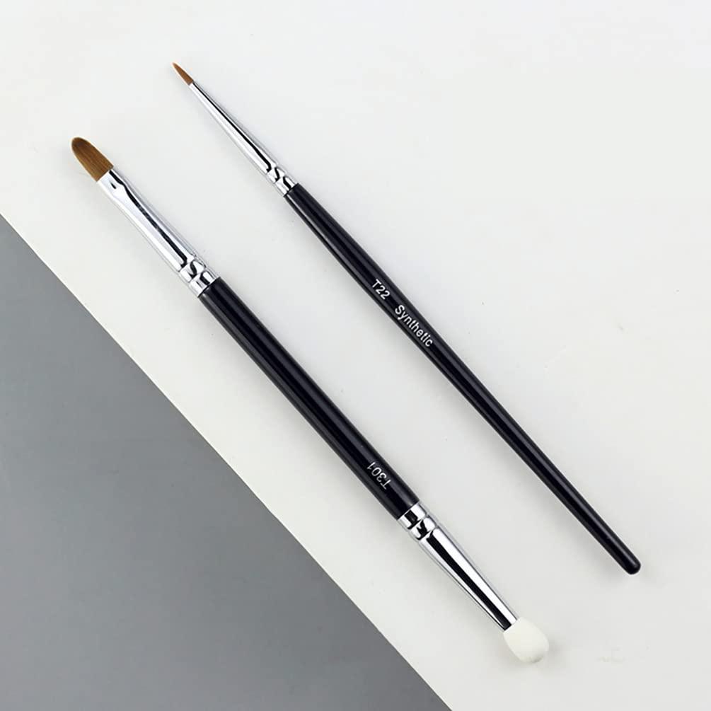 Lurrose 1 Set Flat Eyeliner Eyebrow Concealer Brush Under Eye Makeup Eyebrow Foundation for Concealing Blending Setting Buffing Makeup