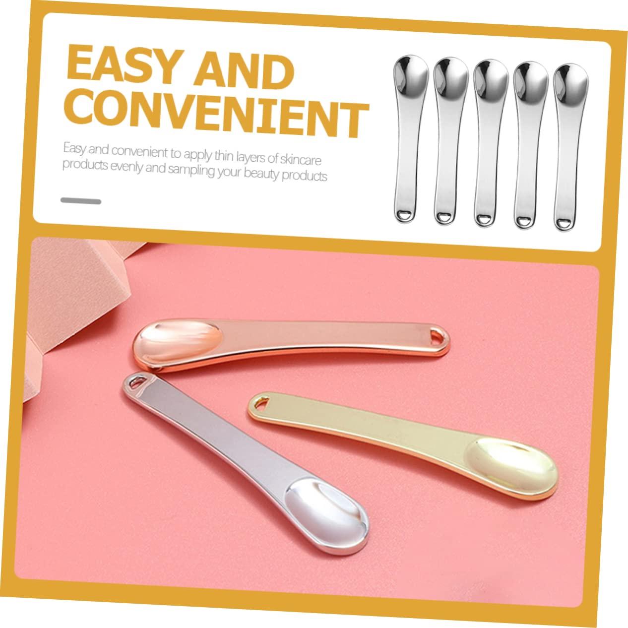 KOMBIUDA KOMBIUDA 5pcs Mini Cosmetic Spatulas Eye Cream for Skincare Skin Spatula Tools for Creams and Masks Makeup Spatula Set Precision Application Spoons