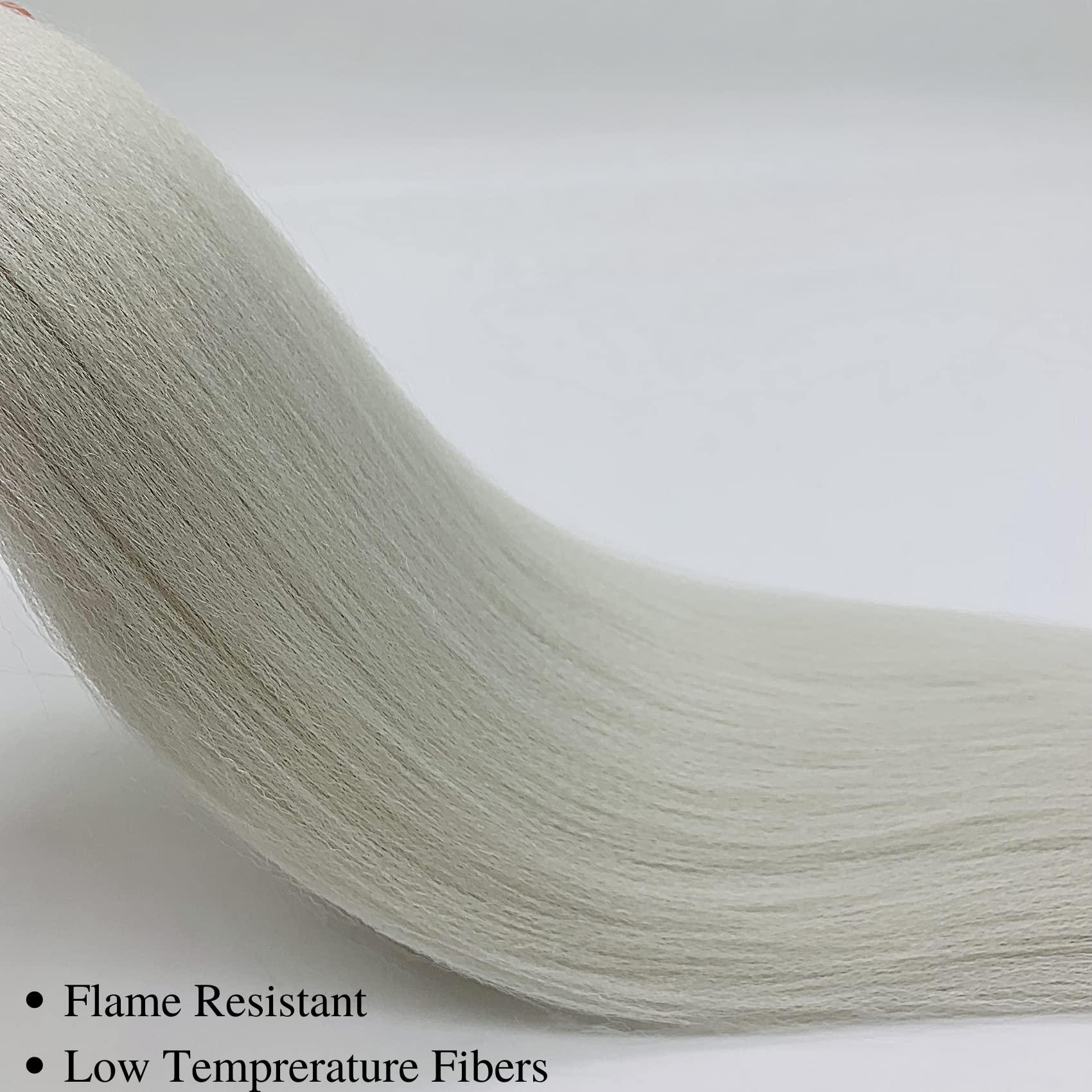 Gozill Gozill Silver Grey Brading Hair Pre Stretched Box Braids Braiding Hair Human Hair 26 Inch