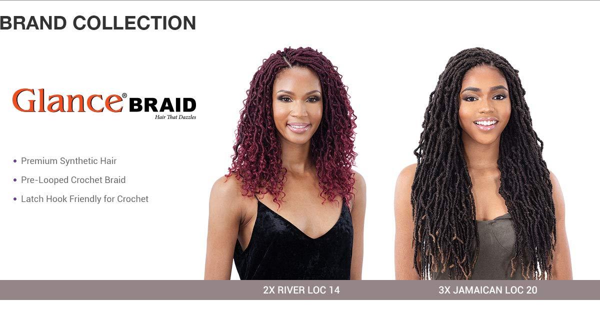 Model Model ModelModel Crochet Braids Glance 3X Jamaican Loc 20" (1-PACK, TD530)
