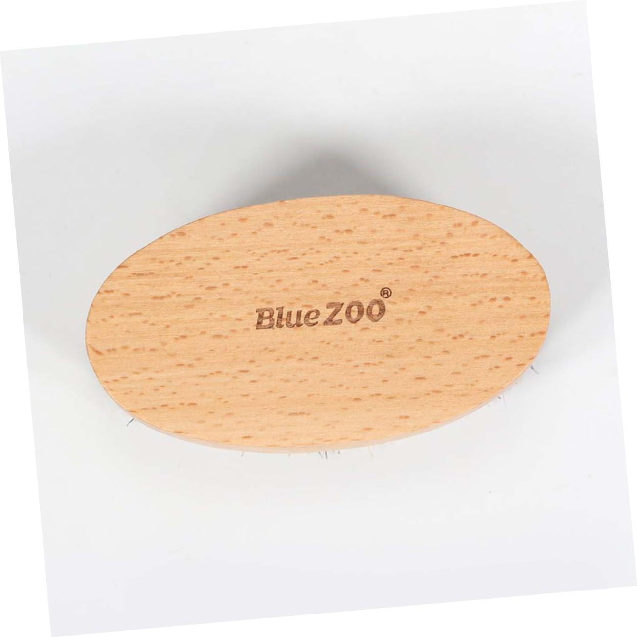 Hemoton Hemoton Bristle Brush Facial Cleansing Brush Shaving Brush Beard Brush Men Face Clean Brush Mustache Bush Wooden