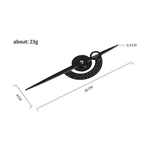 SURORAIN Eyebrow Golden Ratio Caliper Stencil Ruler Makeup Measure Eyebrow Guide Ruler Permanent Tools Calipers Tattoo Eyebrow Line Lip Double Scale Tattoo Stencils Sliding Gauge (Black)