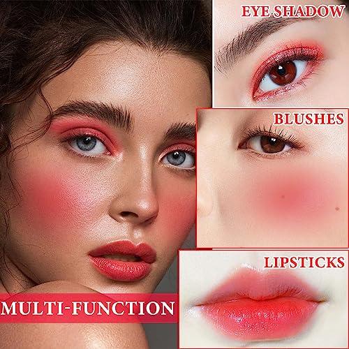 DuoZeng DuoZeng Cream Blush Stick with Brush,Double Head Blush Sticks for Cheeks Waterproof Cream Blush Makeup Stick Long Wearing Multi-Stick Blush for Lips,Cheeks & Eyes (#02 Rose Pink)