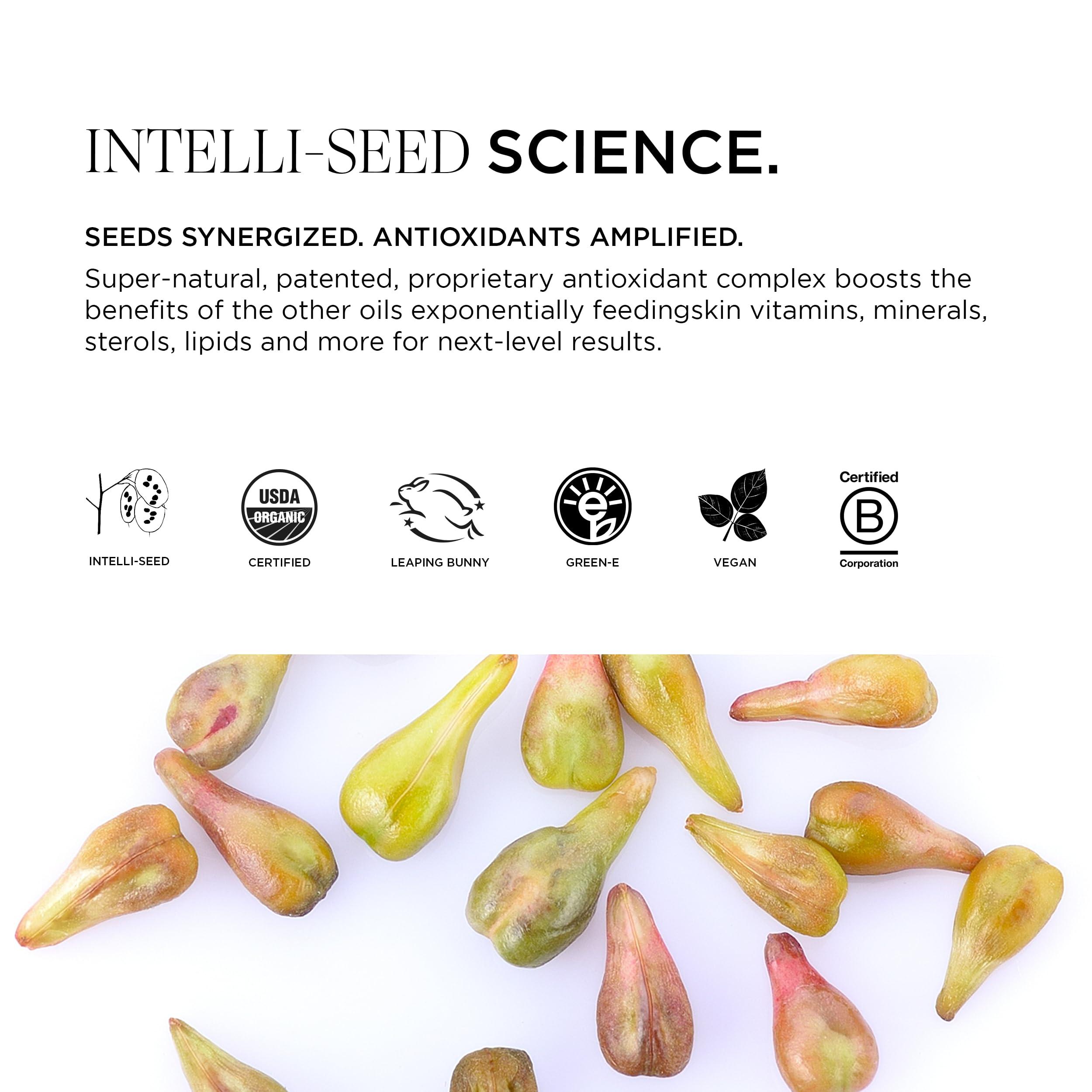 Intelligent Nutrients Intelligent Nutrients Liquid Green Oil, Facial Moisturizing Oil for Radiant Skin, Organic Lightweight Hydrating Treatment, Vegan, 1 Oz