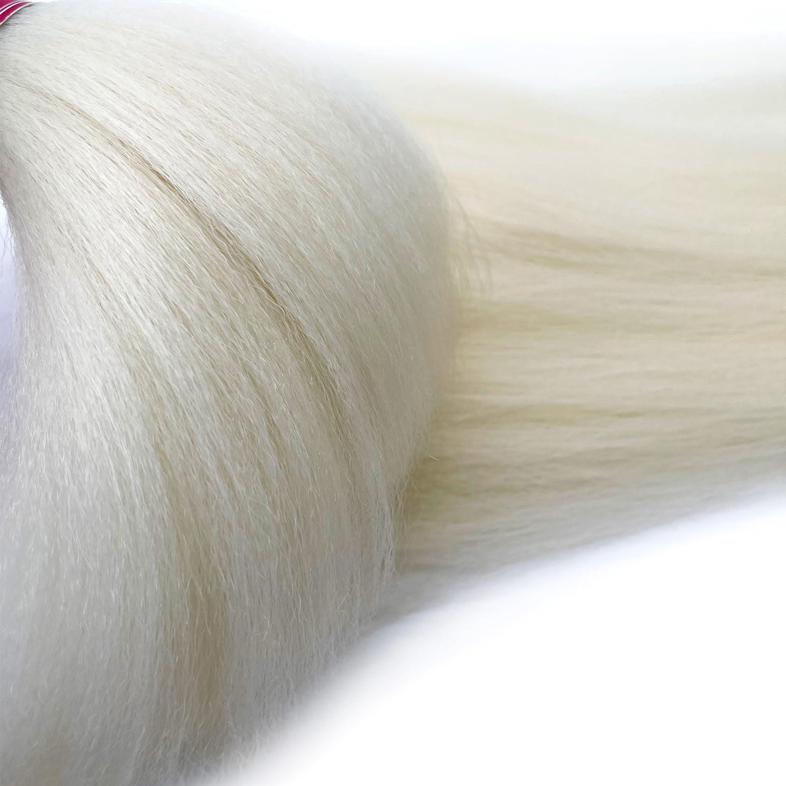 UPerfe Blonde 613 Braiding Hair Pre Stretched Knotless Prestretched Braiding Hair 30 inch Colored Hair Extensions for Braiding Pre Stretched Micro Braids Itch Free Yaki Long Braiding Hair Blonde