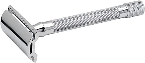 Merkur Merkur Long Handled Safety Razor, 1 Count, Silver