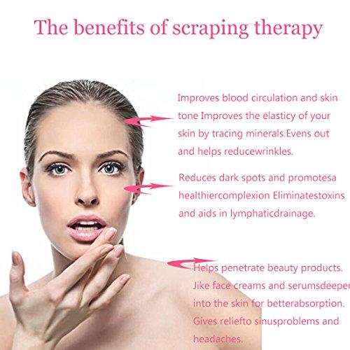 fengshuisale Feng Shui GuaSha Scraping Massage Tool,Kinglead Handmade Natural Stone Body Gua Sha Board For SPA Acupuncture Therapy W3417