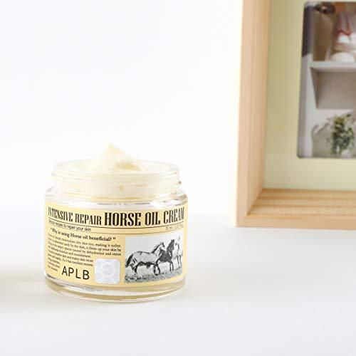 APLB APLB Intensive Repair Horse Oil Cream Moisturizer 2.37FL.OZ./ Korean Skin Care, Natural Jeju Horse Oil, Centella Asiatica Extract, Retain Moisture & Improve Elasticity