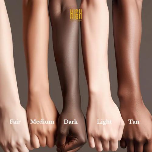 HIGH COSMETIC AGENCY BOOSTER SERUM SKIN TINT SPF 40,Intense Boost Serum Tint,Deep Shield Tint Serum,Luminous Deep Tint Serum With five unique shades - FAIR, LIGHT, MEDIUM, TAN, AND DARK (MEDIUM TO DEEP)