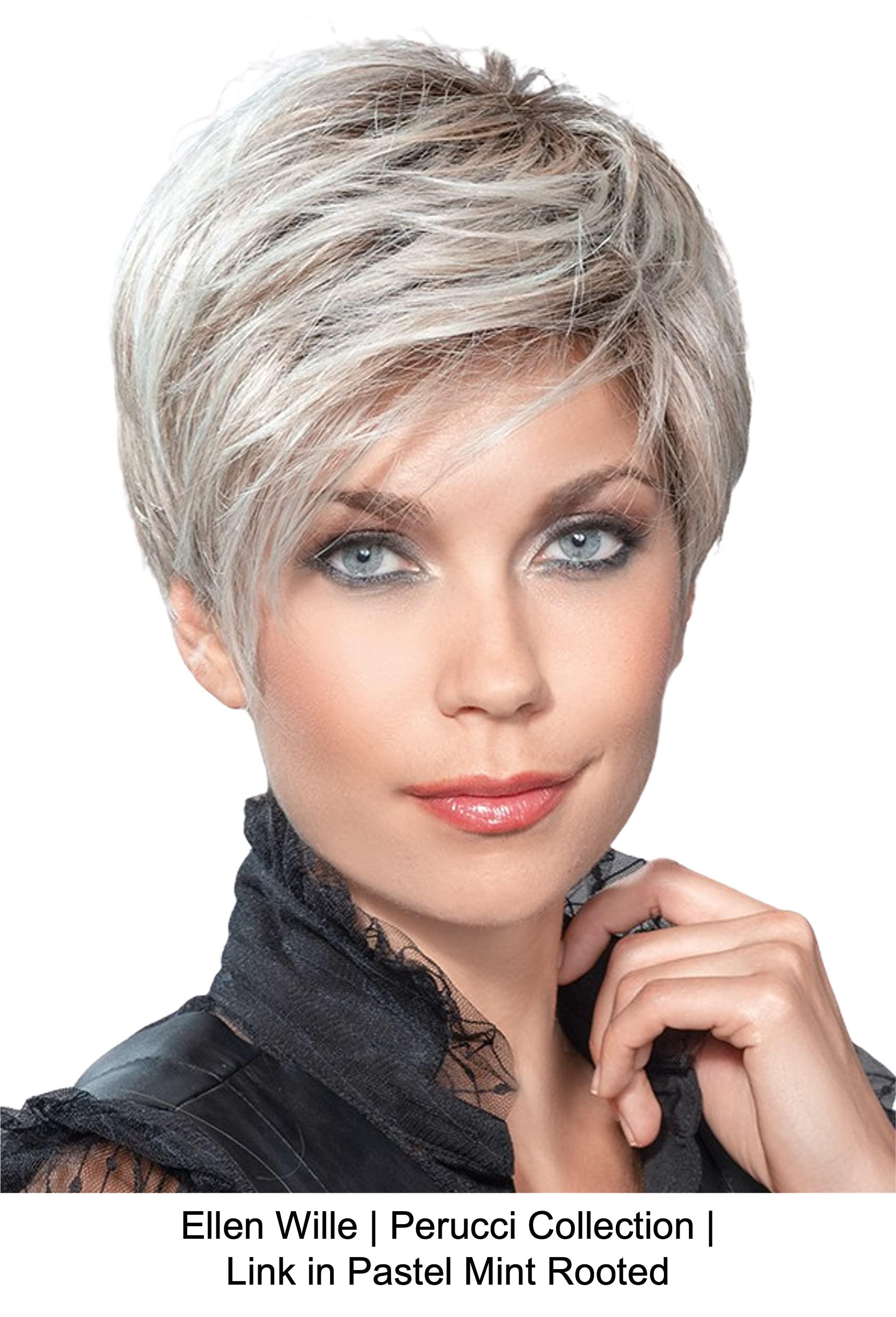 Belle of Hope Belle of Hope LINK Lace Front Mono Part Heat Friendly Synthetic Wig by Ellen Wille, 5PC Bundle: Wig, 4oz Mara Ray Enriched Shampoo & Conditioner, Wig Stand, and 19 Page Guide (Pastel Rose Rooted)