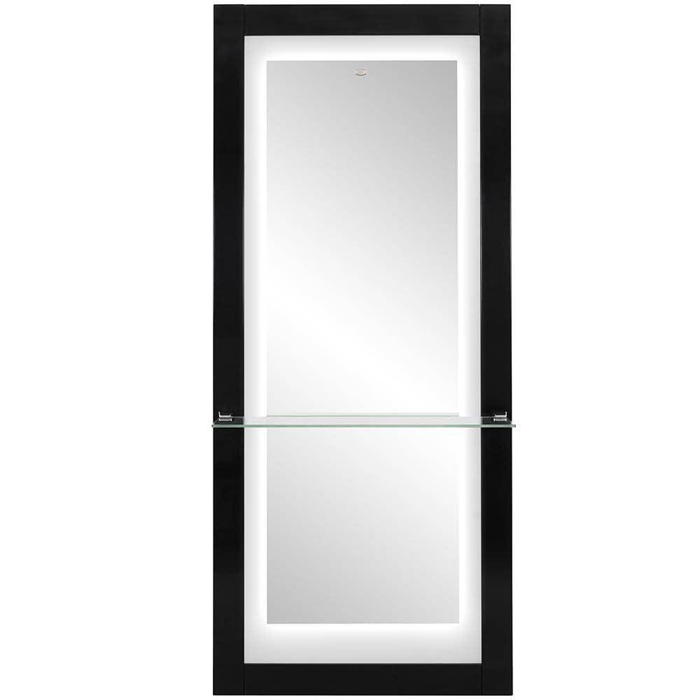 Dir Dir Salon Mirror Hair Salon Styling Wall Mount Salon Station Luna in Black